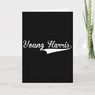 Young Harris Sell Vintage Retro Font Card