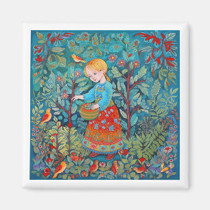 Young Healer Girl  Magnet