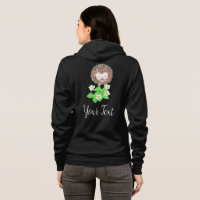 Young Hedgehog & Strawberry Flowers Personalised