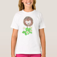 Young Hedgehog & Wild Strawberry Flowers