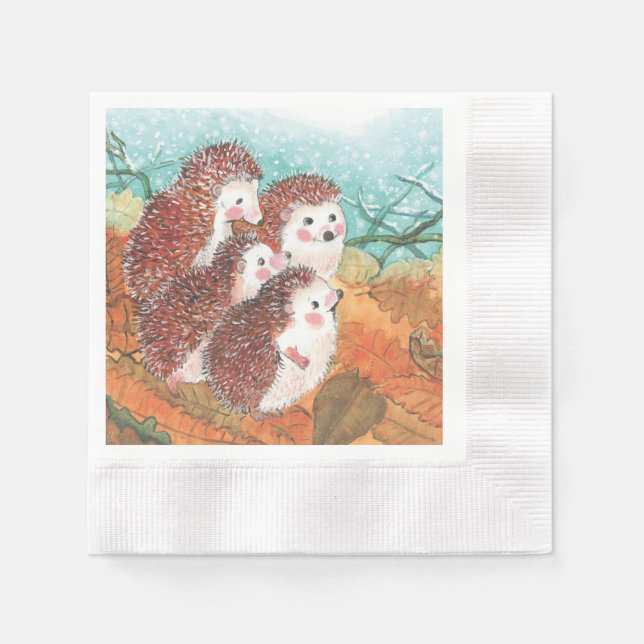 Young Hedgehogs   Napkin (Front)