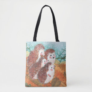 Young Hedgehogs Tote Bag