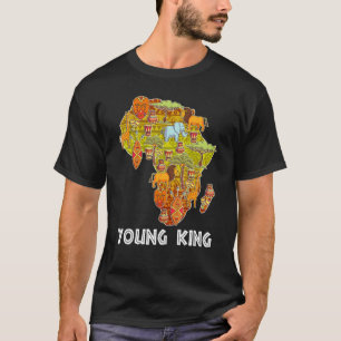Young King African Little King Black History Month T-Shirt