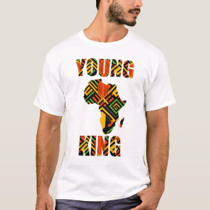 Young King Black Heritage Black History African T-Shirt