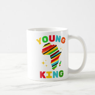 Young King Colorful African American Black History Coffee Mug