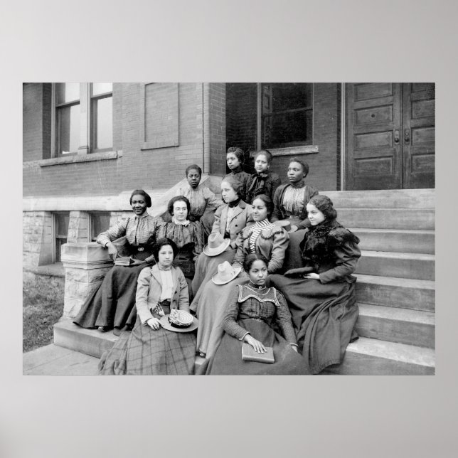 Young Ladies at Fisk, 1890s Poster (Front)