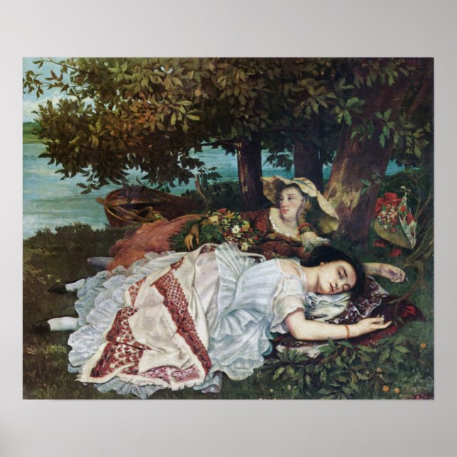 Young Ladies on the Banks of the Seine (Summer) Poster (Front)