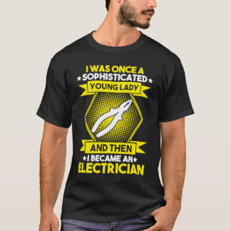 Young Lady Electrician T-Shirt