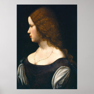 Young Lady - Leonardo da Vinci Fine Art Poster