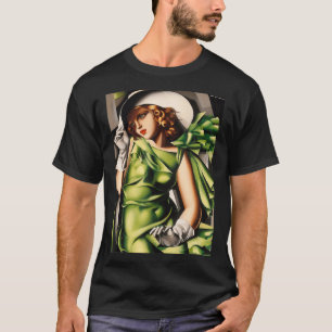 Young Lady With Gloves Painting By Lempicka  T-Shirt