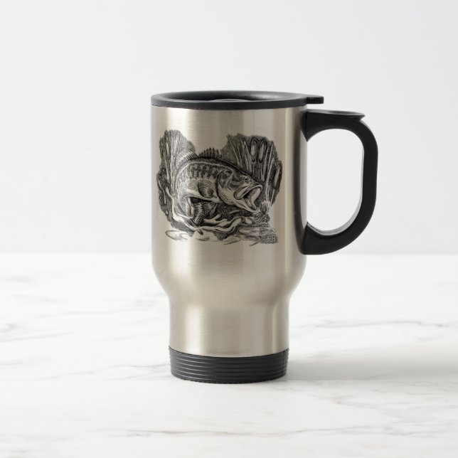 Young Largemouth Bass Travel Mug (Right)