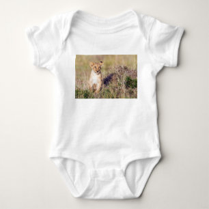 Young lion baby bodysuit