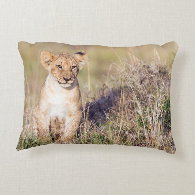 Young lion decorative cushion (Back)
