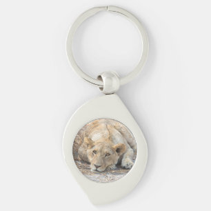 Young lion key ring