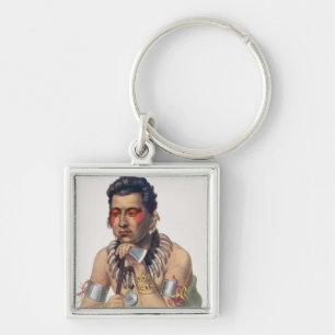 Young Ma-Has-Ka, Chief of the Iowas Key Ring