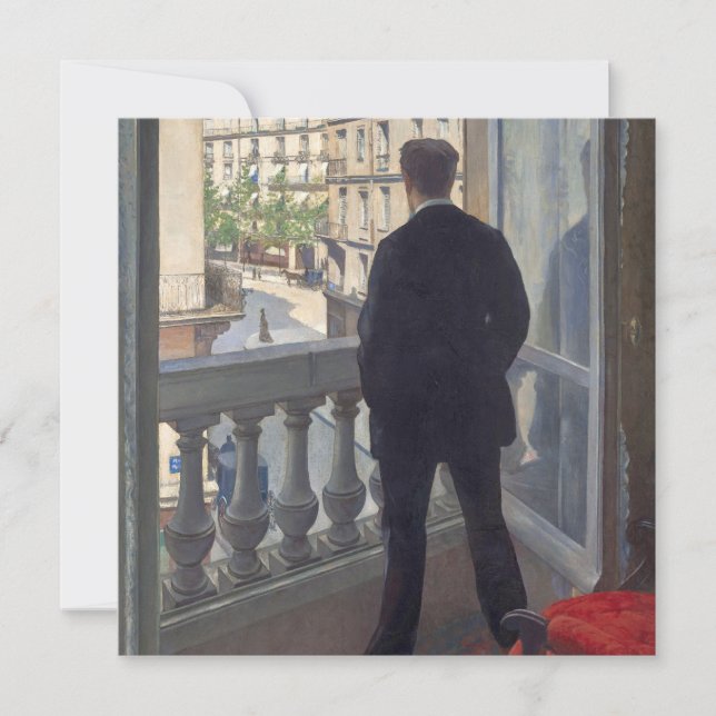Young Man at His Window by Gustave Caillebotte (Front)