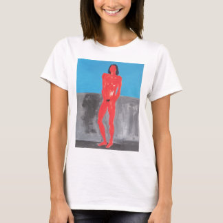 Young Man Leaning on Seawall T-Shirt