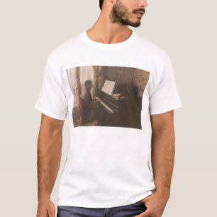 Young Man Playing the Piano by Gustave Caillebotte T-Shirt