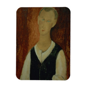 Young Man with a Black Waistcoat, 1912 (oil on can Magnet