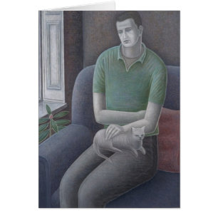 Young Man with Cat 2008