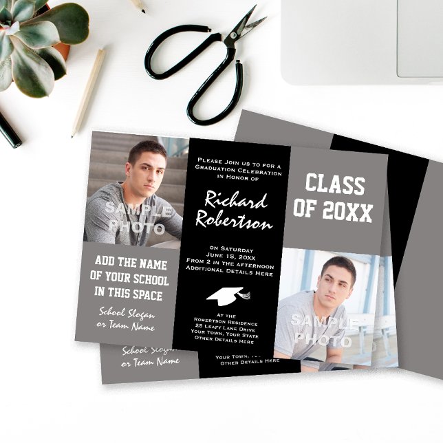 Young Man's Graduation Party Invites (Creator Uploaded)