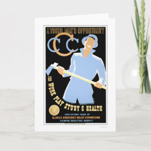 Young Mans Opportunity 1941 WPA Card