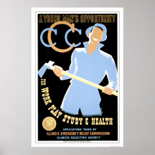 Young Mans Opportunity 1941 WPA Poster