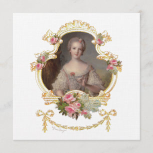 Young Marie Antoinette Invitation Cards