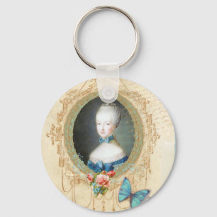 Young Marie Antoinette Ornate Keychain