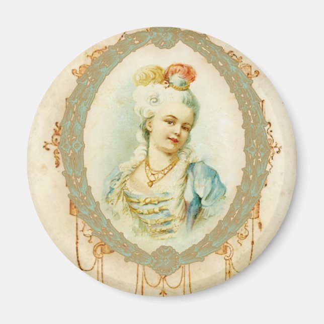 Young Marie Antoinette Portrait Magnet (Front)