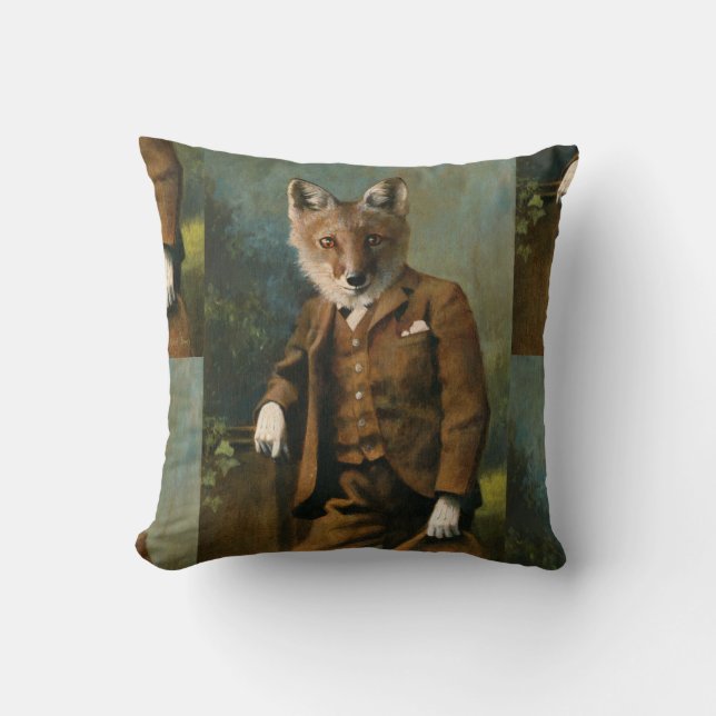 Young Master Fox Throw Cushion (Front)