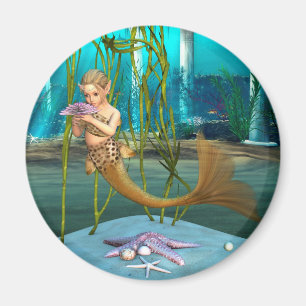 Young Mermaid Underwater Fantasy for Kids Magnet