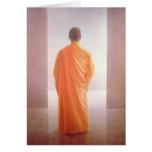 Young Monk back view Vietnam