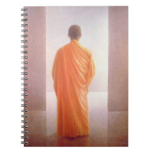 Young Monk back view Vietnam Notebook