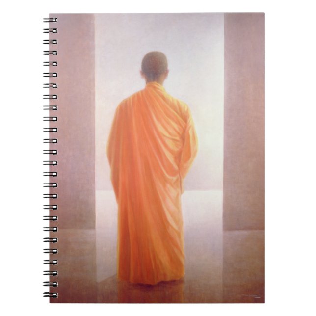 Young Monk back view Vietnam Notebook (Front)