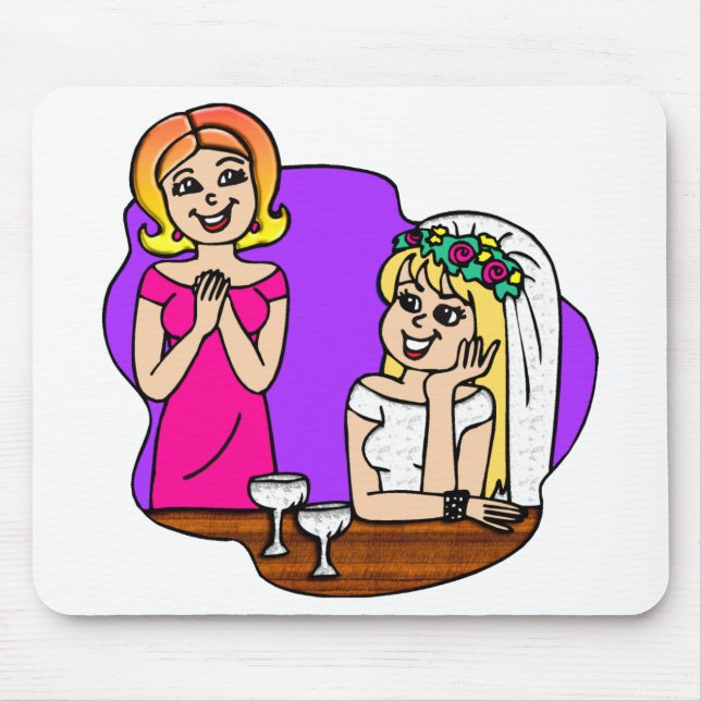 Young Mother of the Bride Mouse Mat (Front)