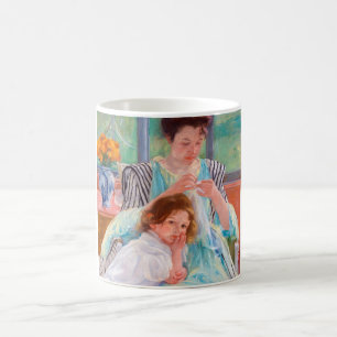 Young Mother Sewing, Mary Cassatt Coffee Mug