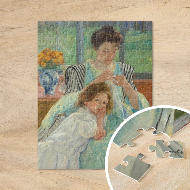 Young Mother Sewing | Mary Cassatt Jigsaw Puzzle (Creator Uploaded)