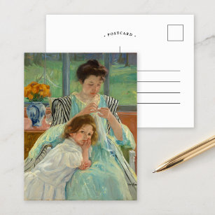 Young Mother Sewing   Mary Cassatt Postcard