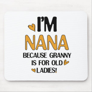 Young Nana Graphic Nana Clipart Design Grandma Art Mouse Mat