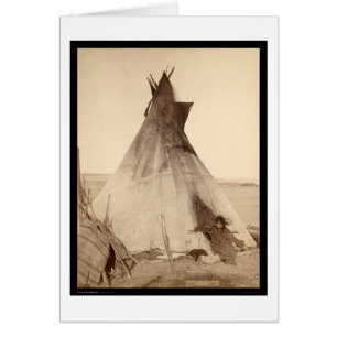 Young Oglala Indian Outside Tipi SD 1891