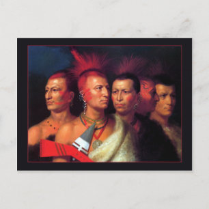 Young Omahaw, War Eagle, Little Missouri & Pawnees Postcard