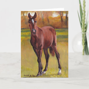 "Young One" Horse Art Greeting Card