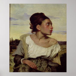 Young Orphan in the Cemetery, 1824 Poster