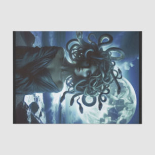 Young Pretty Medusa by the Moon & Ocean Tissue Paper