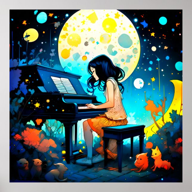 Young Prodigy Pianist Poster (Front)