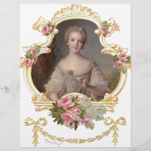 Young Queen Marie Antoinette Pink Roses Cards