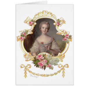 Young Queen Marie Antoinette Pink Roses Cards