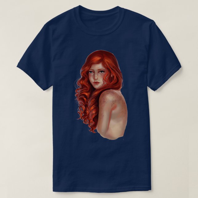 Young redhaired girl T-Shirt (Design Front)