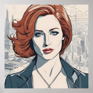 Young Redhead Beauty Poster